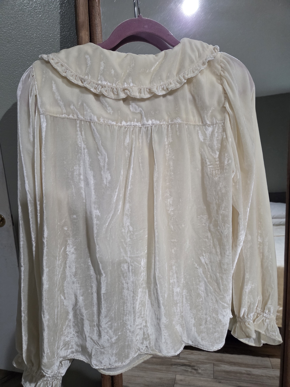Pilcro Ruffle Collar Button-Up Blouse - Picture 8 of 10